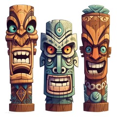 Tiki Totem Pole