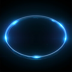 A Futuristic Neon Ring with Dynamic Light Effects