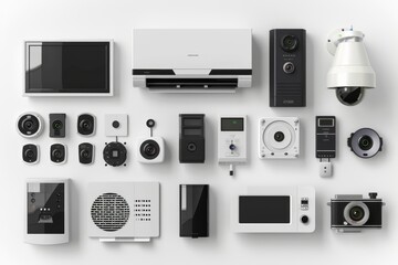 CCTV surveillance setups feature SSL protocol, secure alarm communication, electronic monitoring, and sound perimeter defense systems.