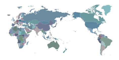 Map of world. an isolated map of the world © Tuna salmon