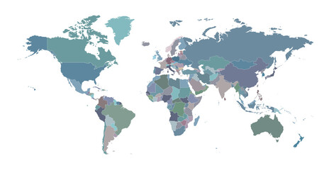 Map of world. an isolated map of the world © Tuna salmon
