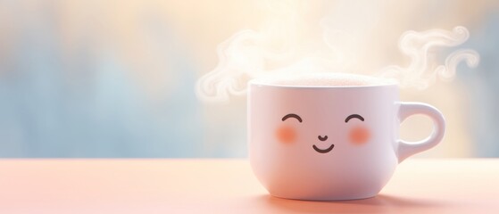 Start your day with a smile and a cup of coffee.