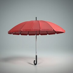 red umbrella on a white background