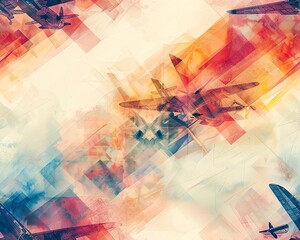 Immerse the viewer in a surreal fusion of aviation milestones and unconventional camera angles Create a visually striking piece that challenges perspective