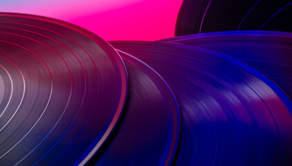 abstract background with vinyl record