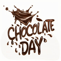 Chocolate melted creat text h
Chocolate day 
