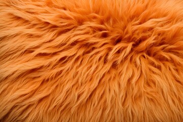 Fototapeta premium Close-Up of Textured Orange Fur Background