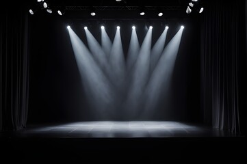 Artistic Performances Stage Light Background with Spotlight