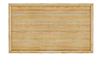 3D yellow bamboo fence background,