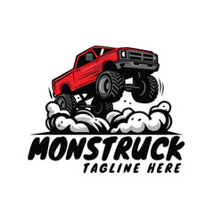 cartoon truck on smoke suit for t shirt