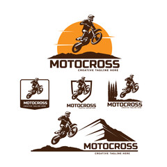 motor cross sport logo vector illustration 