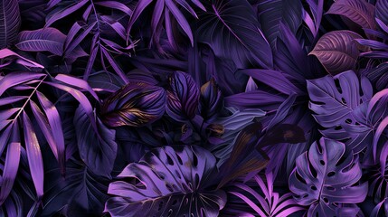 Botanical plants purple ambience wallpaper botanical