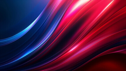 Obraz premium Vibrant Abstract Waves in Neon Blue and Hot Pink, Ideal for Modern Graphic Designs and Dynamic Backgrounds 8K Wallpaper High-resolution
