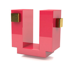 U Font, Typography, alphabet, U letter