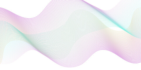 Vector abstract pink digital blend wave lines technology background. Modern minimal gradient white flowing wave lines and glowing moving lines. Futuristic technology and sound wave lines background.