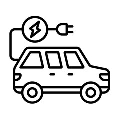Electric Car Icon