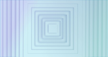 Image of 3d squares pattern moving on seamless loop on white background