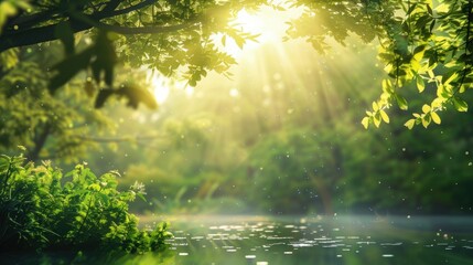 green nature background