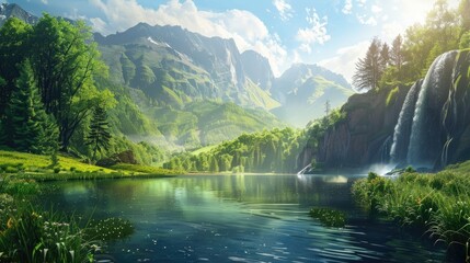 green nature background