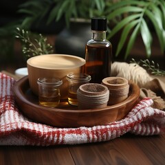 Relaxation and aromatherapy. spa essentials with soothing aromatics for ultimate relaxation