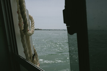 ropes on a yacht