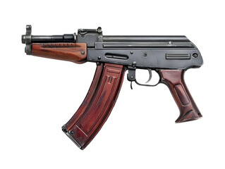 rifle automatic gun isolated