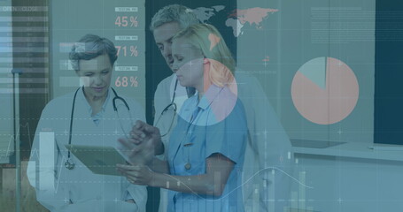 Image of data processing over diverse group of doctors