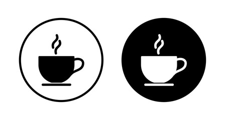 Obraz premium coffee cup icon vector isolated on white background. Coffee cup icon. Coffee vector icon. Tea