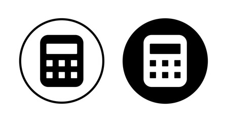 Calculator icon vector isolated on white background. Calculator vector icon. Accounting icon