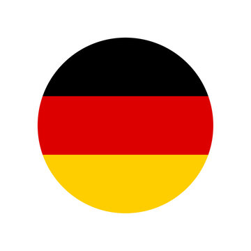 Round German flag icon