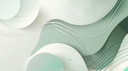 Fototapeta premium abstract modern green geometric lines