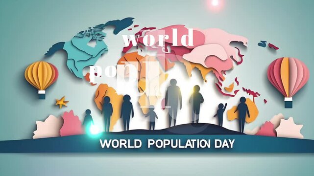 world population day celebration poster