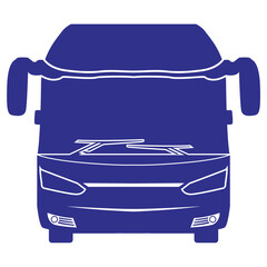 THE BLUE BUS VECTOR CAN BE MA...