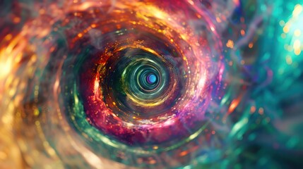 Time travel black hole background illustration	
