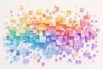 Background with colorful blocks for design, artwork, print and wallpaper. Abstract background.