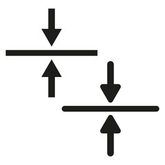 Vertical data transfer concept. Up and down arrows Vector design. Synchronization process symbol.