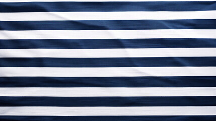 Navy Blue and White Striped Fabric Background, Nautical and Classic Pattern


