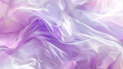 Obraz premium Soft Pastel Silk Fabric Background, Flowing and Elegant Texture, Pink and Purple Tones