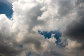 Dramatic dark storm rain clouds black sky background. Dark thunderstorm clouds rainny atmosphere. Meteorology danger windstorm disasters climate. Dark cloudscape storm disaster gloomy gray cloud sky