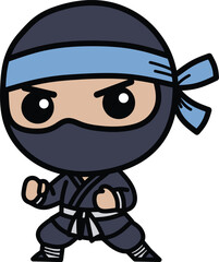 Cartoon ninja illustration