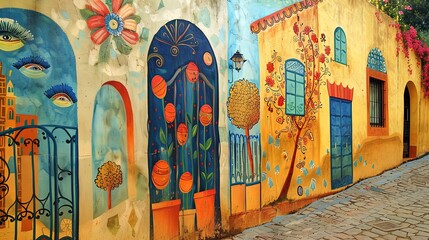 Street murals , Urban art , Colorful murals