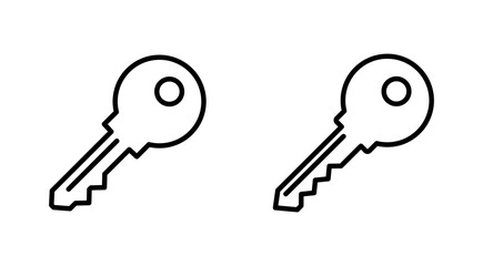Key icon set. Key vector icon. Key symbol