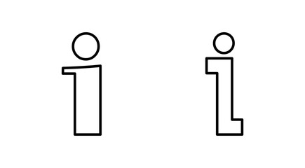 Info sign icon set. about us icon vector. Faq icon