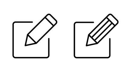 Edit icon set. edit document icon. edit text icon. pencil. sign up