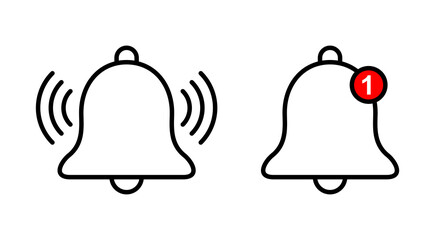 Bell Icon set. Notification icon for your web site design