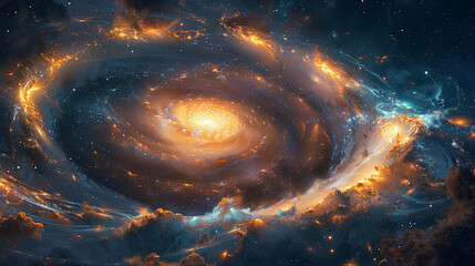 Celestial Composition of a Majestic Galaxy