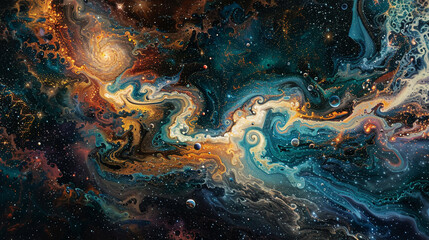 Celestial Abstract Capturing Cosmic Wonders in Stunning Art – A Journey Through the Beauty of the Universe with Mesmerizing Space-Inspired Designs and Ethereal Cosmic Imagery