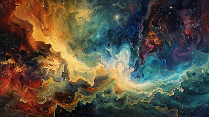 Celestial Abstract Capturing Cosmic Wonders in Stunning Art – A Journey Through the Beauty of the Universe with Mesmerizing Space-Inspired Designs and Ethereal Cosmic Imagery