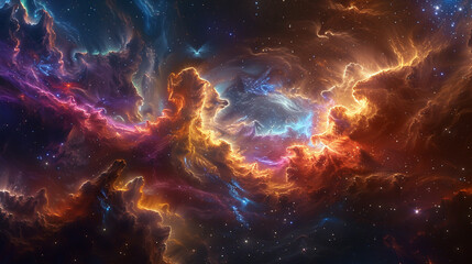 Fototapeta premium Celestial Abstract Capturing Cosmic Wonders in Stunning Art – A Journey Through the Beauty of the Universe with Mesmerizing Space-Inspired Designs and Ethereal Cosmic Imagery