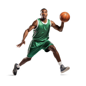 basketball player with ball